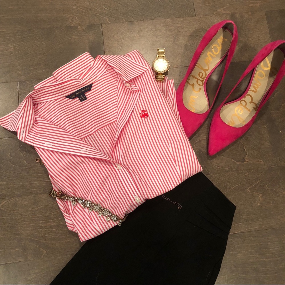 Brooks Brothers 346 Striped Women's Button Down